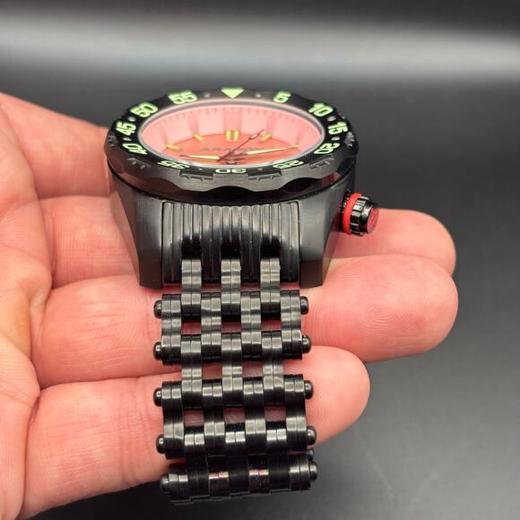 Aragon Sea Charger Pink Dial Automatic 44mm Men’s Watch Limited Edition 28/50 - Picture 12 of 17